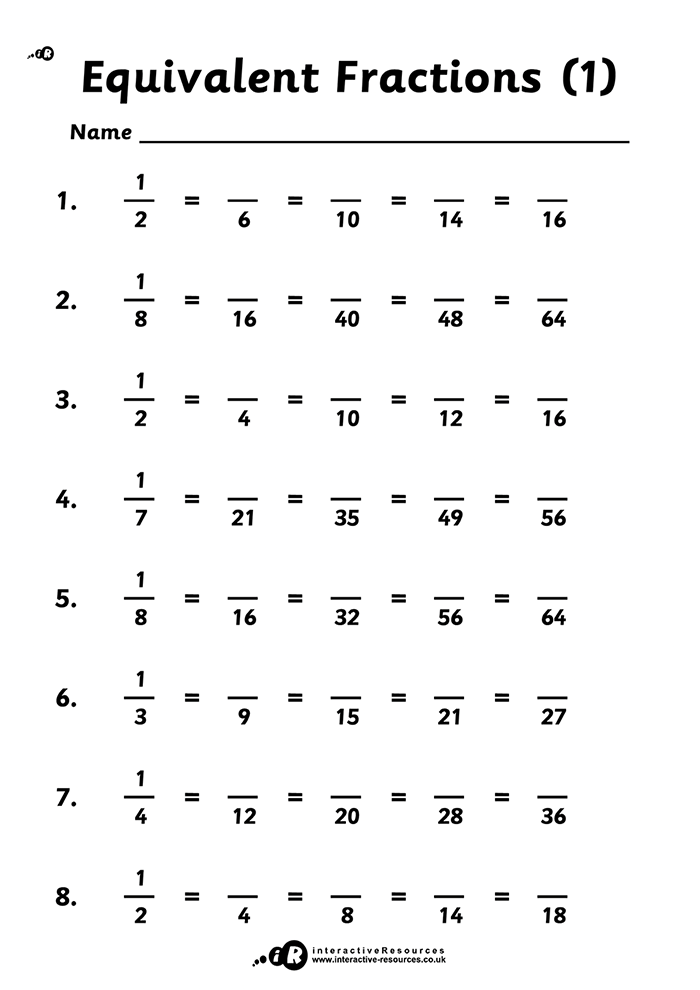 Equivalent Fractions