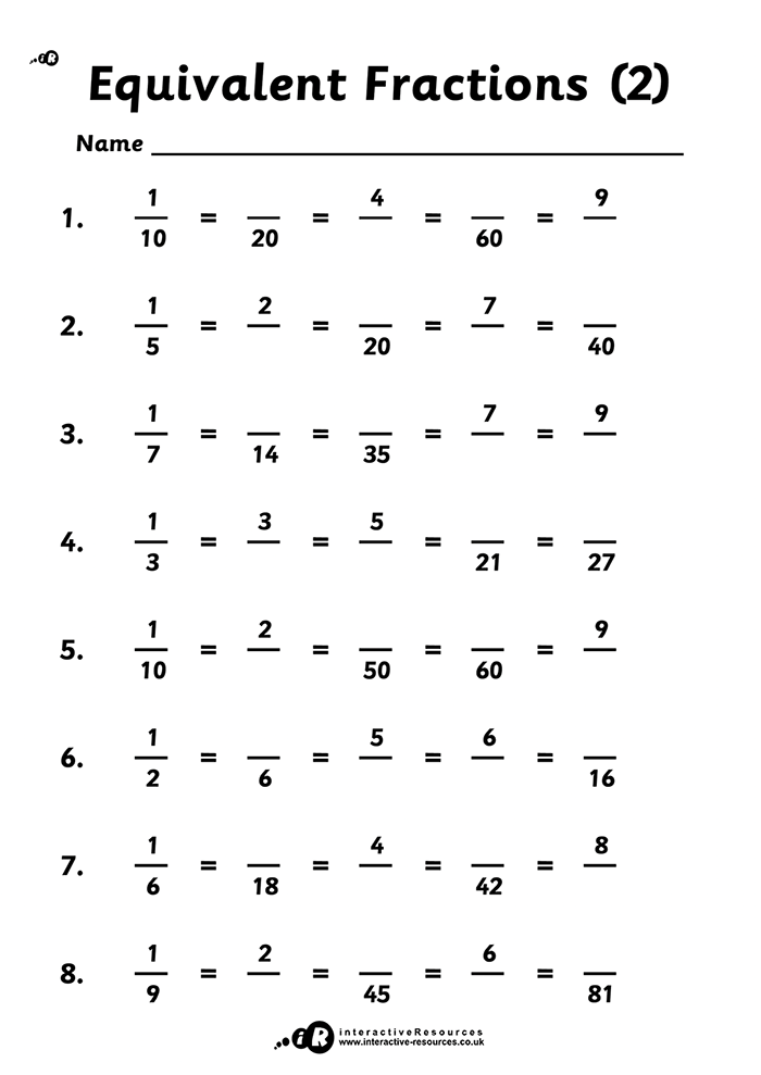 Equivalent Fractions