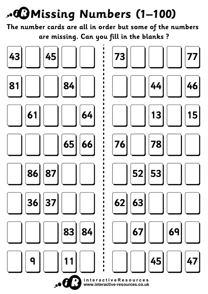 Missing Numbers (1-100)