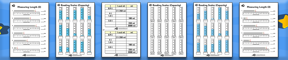 Measurements Worksheets
