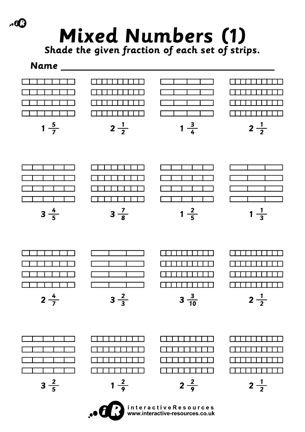 State the Mixed Number