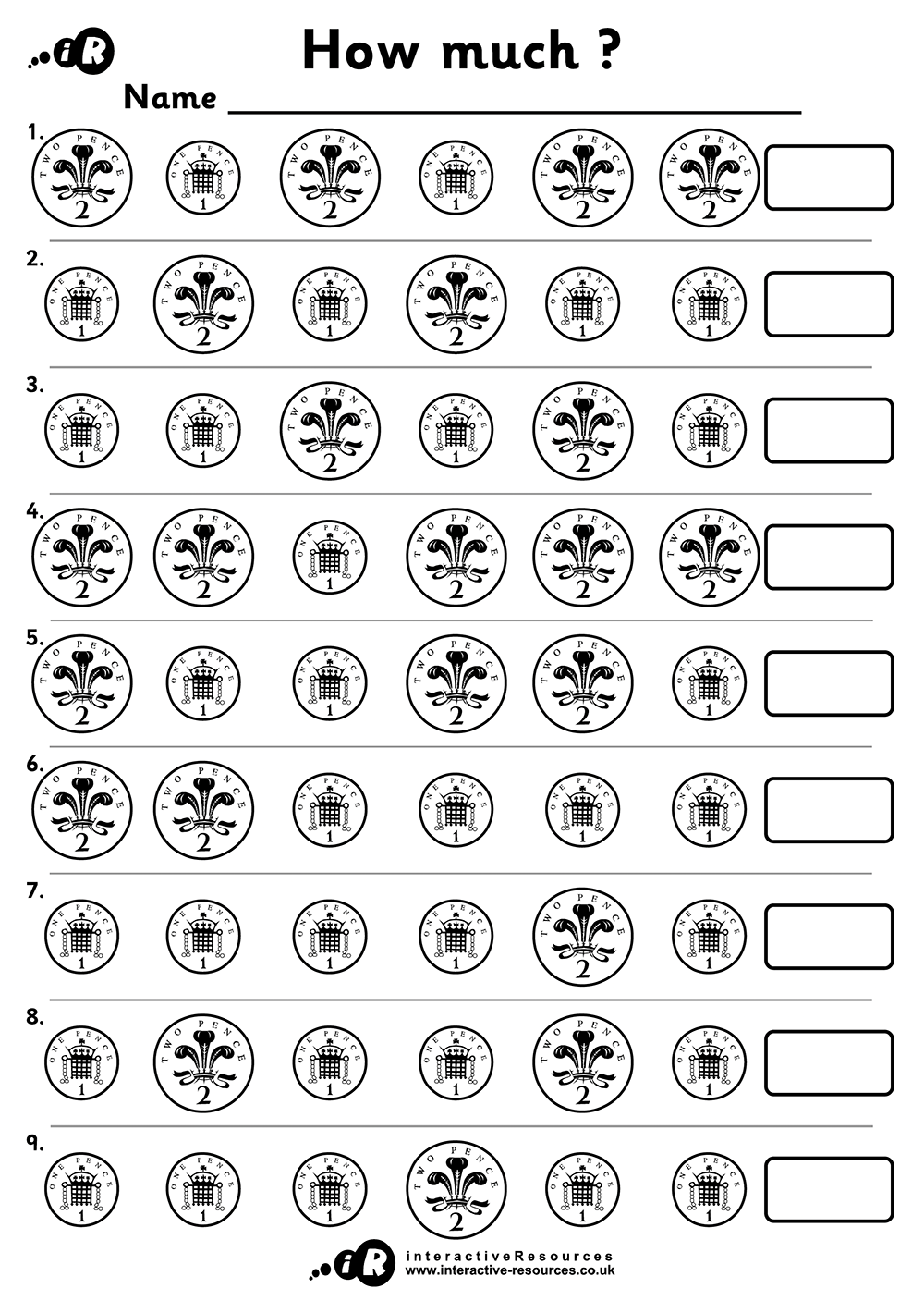 Money Worksheet